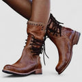 Rachel Vintage Lace-Up Ankle Boots