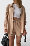 Xenia Relaxed Collar Set