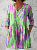 Oceane — Long Blouse with V-Neck