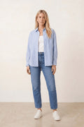 Blue and White Pinstripe Shirt