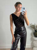 Ashton Cowl Neck Jersey Top