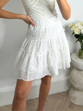 Cindy Broderie Mini Skirt