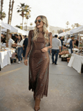 Aphina Diamante Mesh Maxi Dress
