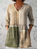 Camille — Long Blouse with V-Neck