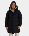 Dorélie Long Hooded Quilted Coat
