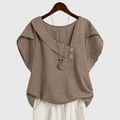 Marcelline — Asymmetrical Neckline Blouse