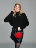 Hope Knitted High Neck Jumper, Black