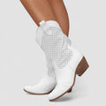 Quinn Perforated Western Boots