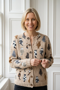 Charlotte Cozy Cat Print Cardigan