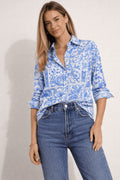 Blue Paisley Shirt