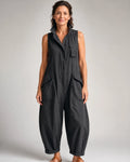 Tessa Collared Wide-Leg Jumpsuit