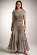 Eloise Lace & Pleated Maxi Set