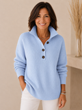 Florence V-Neck Polo Sweater