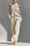 Camila On-trend knit and linen co-ord