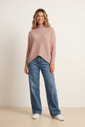 Hope Knitted High Neck Jumper, Beige