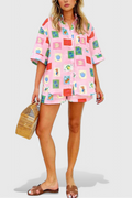 Paula Pink Printed Co-ord Set