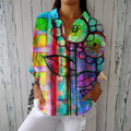 Bernadette — Artistic Floral Blouse