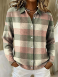Noelia — Checkered Hoodie Blouse