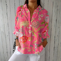 Joanna — Tropical Floral Blouse