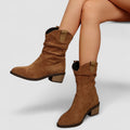 Cleo Slouch Western Ankle Boots