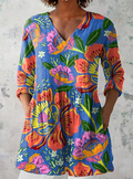 Blythe — Long Blouse with V-Neck