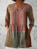Cordelia — Long Blouse with V-Neck