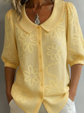 Aurélie — Lightweight Floral Blouse with Natural Elegance