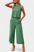 Lavinia Boho Linen and Cotton Top and Shorts Set