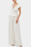 Hayden Asymmetric Top and Palazzo Trouser Set
