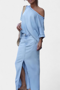 Apolonia Asymmetric Denim Co-ord