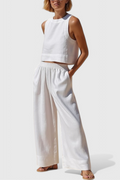 Avelina Minimalist Cotton and Lightweight Linen Set