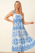 Strappy Blue Midi Dress