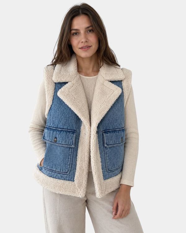 Sylianne Vintage Denim Gilet