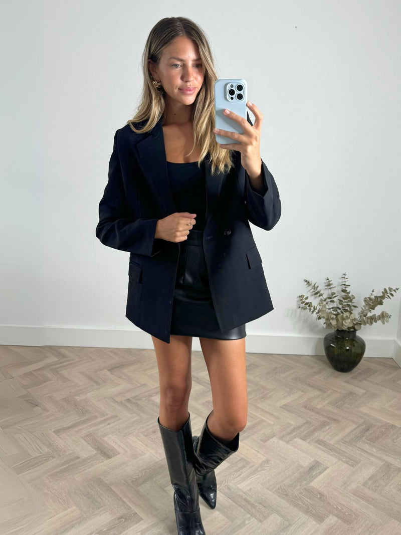 Adeline Tailored Blazer, Black