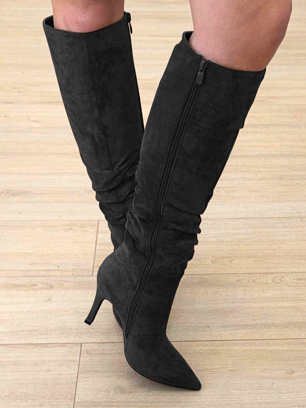 Stacey Knee High Suede Boots