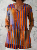 Nadia — Long Blouse with V-Neck
