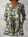 Elodie — Long Blouse with V-Neck