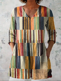Chloe — Long Blouse with V-Neck