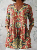 Lea — Long Blouse with V-Neck