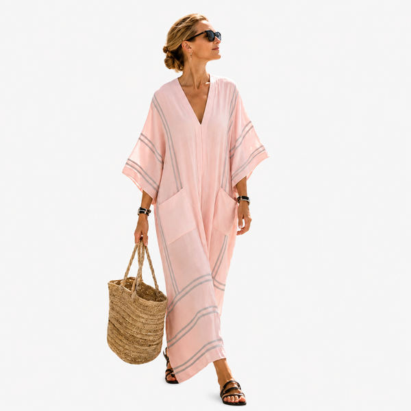 Long Kaftan Pink