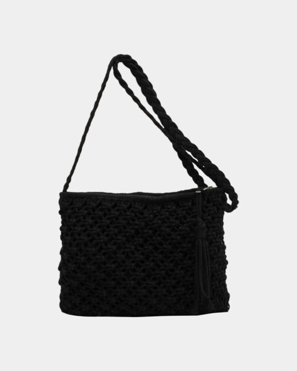 Patricia Woven-Effect Cross-Body Bag