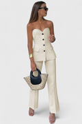 Paesha Relaxed Sleeveless and Wide-Leg Set