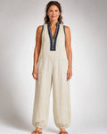 Adelaide Stand-Collar Sleeveless Jumpsuit