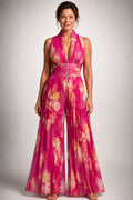 Genevieve Floral Pleated Jumpsuit