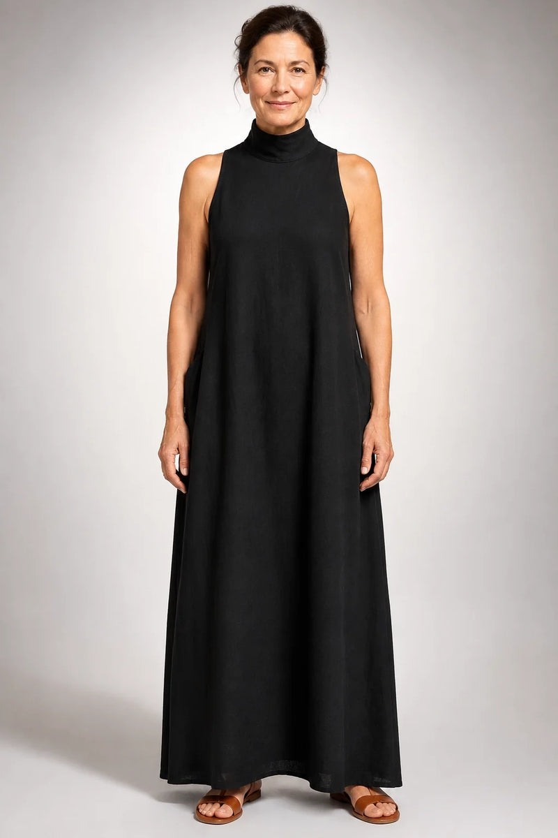 Edith Turtleneck Maxi Dress