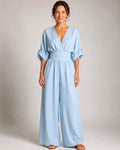 Matilda V-Neck Wide-Leg Jumpsuit