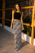 Malibu Sheer Beach Maxi Skirt, Zebra