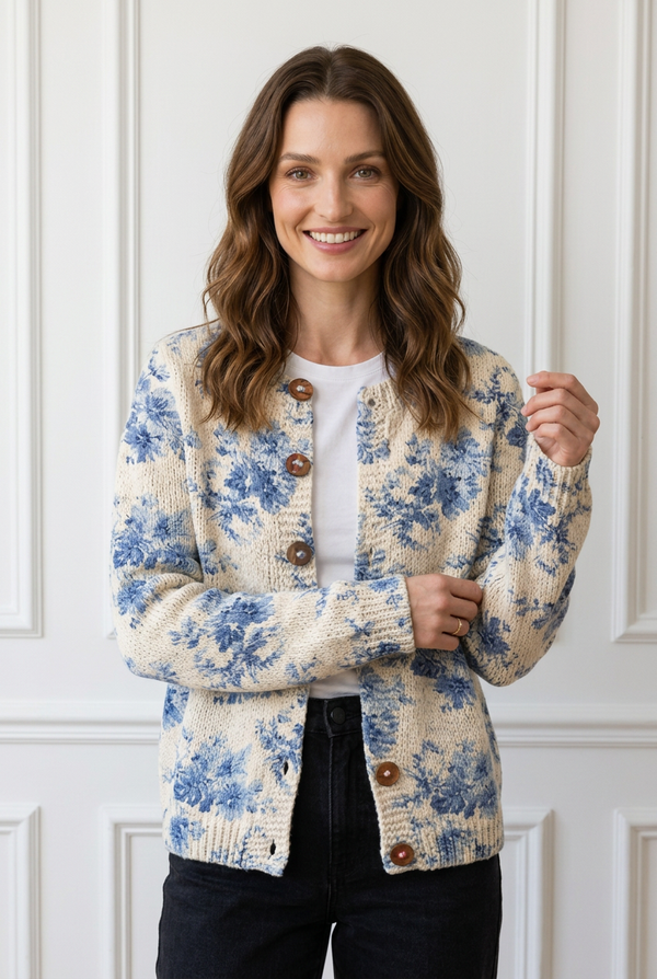 Daysie Vintage Knit Cardigan Sweater