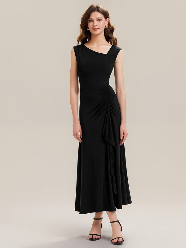 Knit Cap Sleeve Mermaid Dress