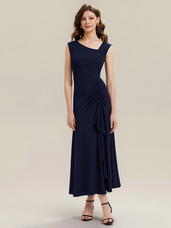 Knit Cap Sleeve Mermaid Dress